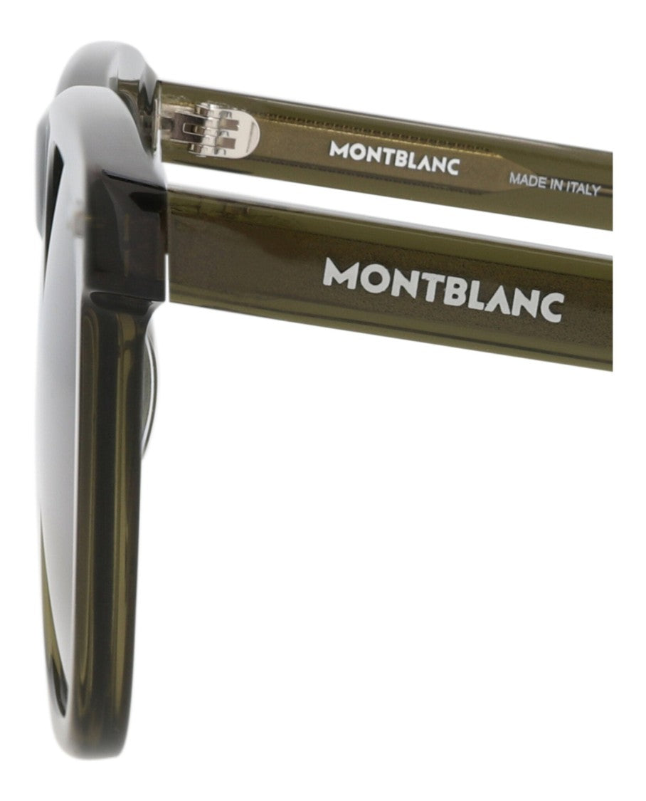 Montblanc Square-Frame Acetate Sunglasses With Saddle Nose Bridge