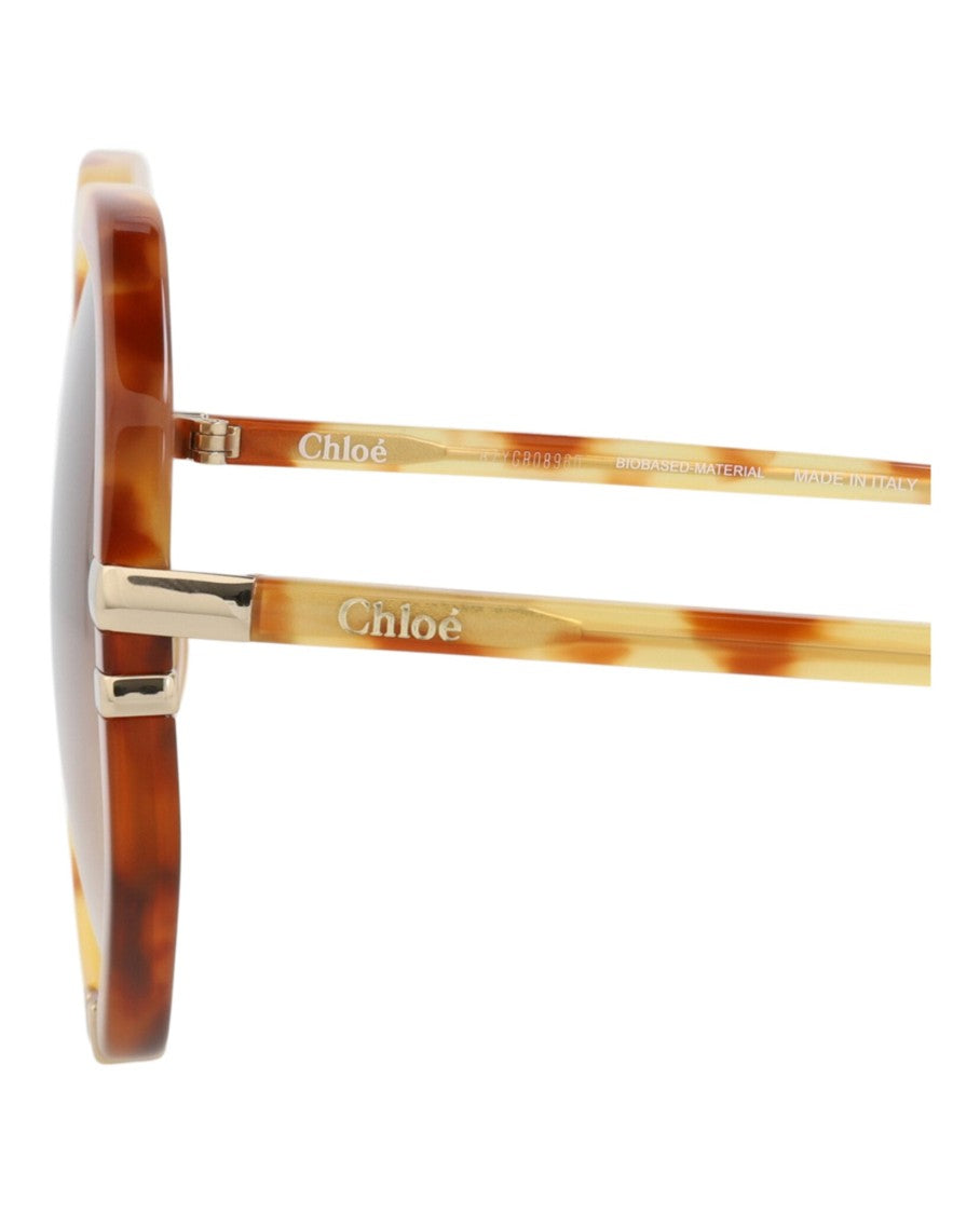 Chloé Round-Frame Bio Acetate Sunglasses