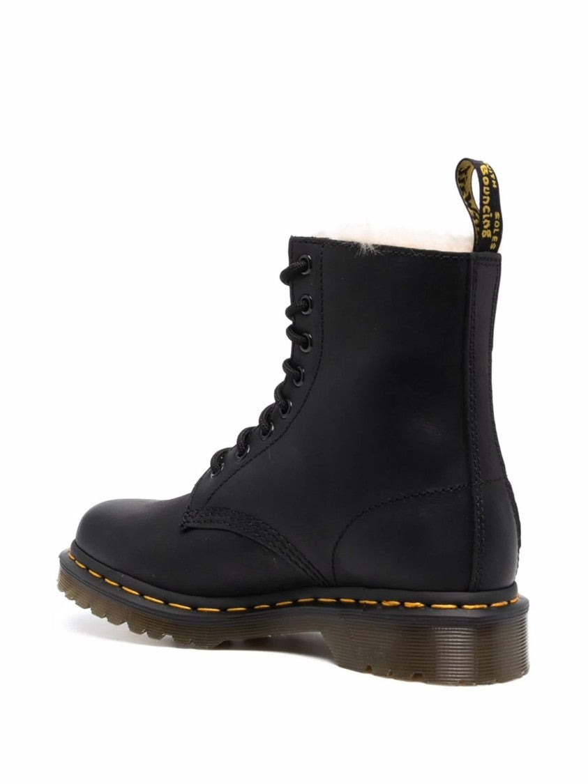 Dr. Martens 1460 Serena Shearling Lined Leather Boots