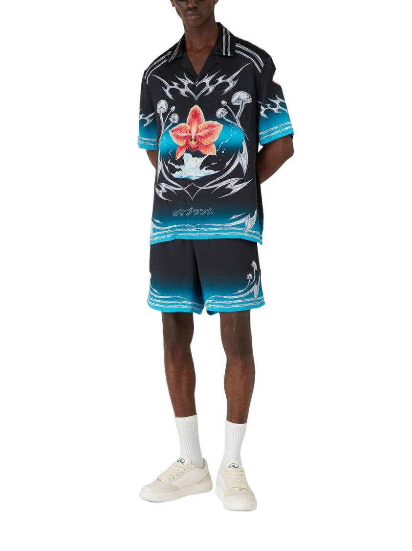 Casablanca Silk Camp Collar Shirt