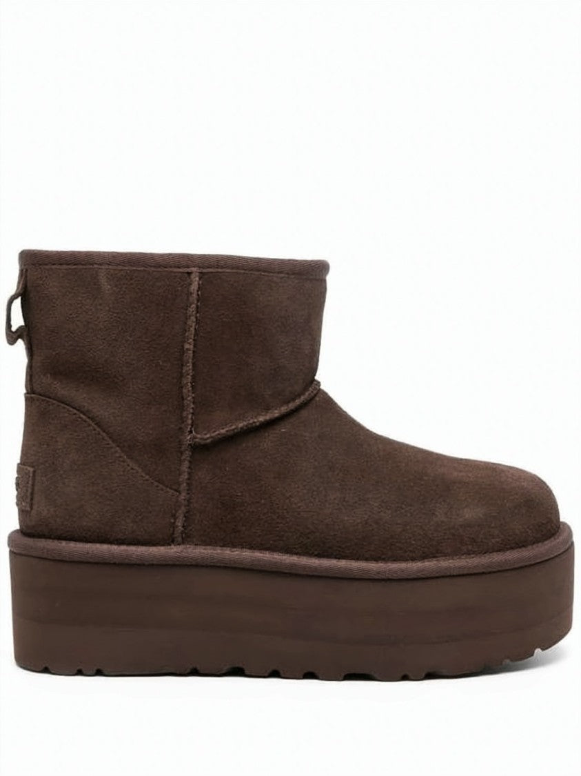 Ugg Mini Platform Boot With Suede Upper
