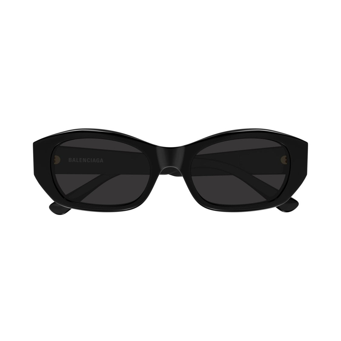 Balenciaga Rectangular Frame Sunglasses With Gold-Tone Logo Accent