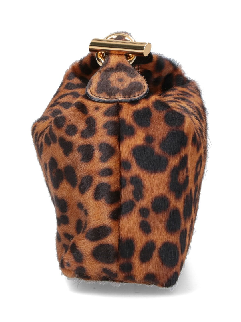 Liffner Mini "Pillow" Bag – Brown/Leopard