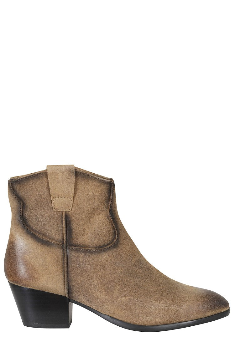 Ash Fandango Fame Oily Suede Ankle Boots