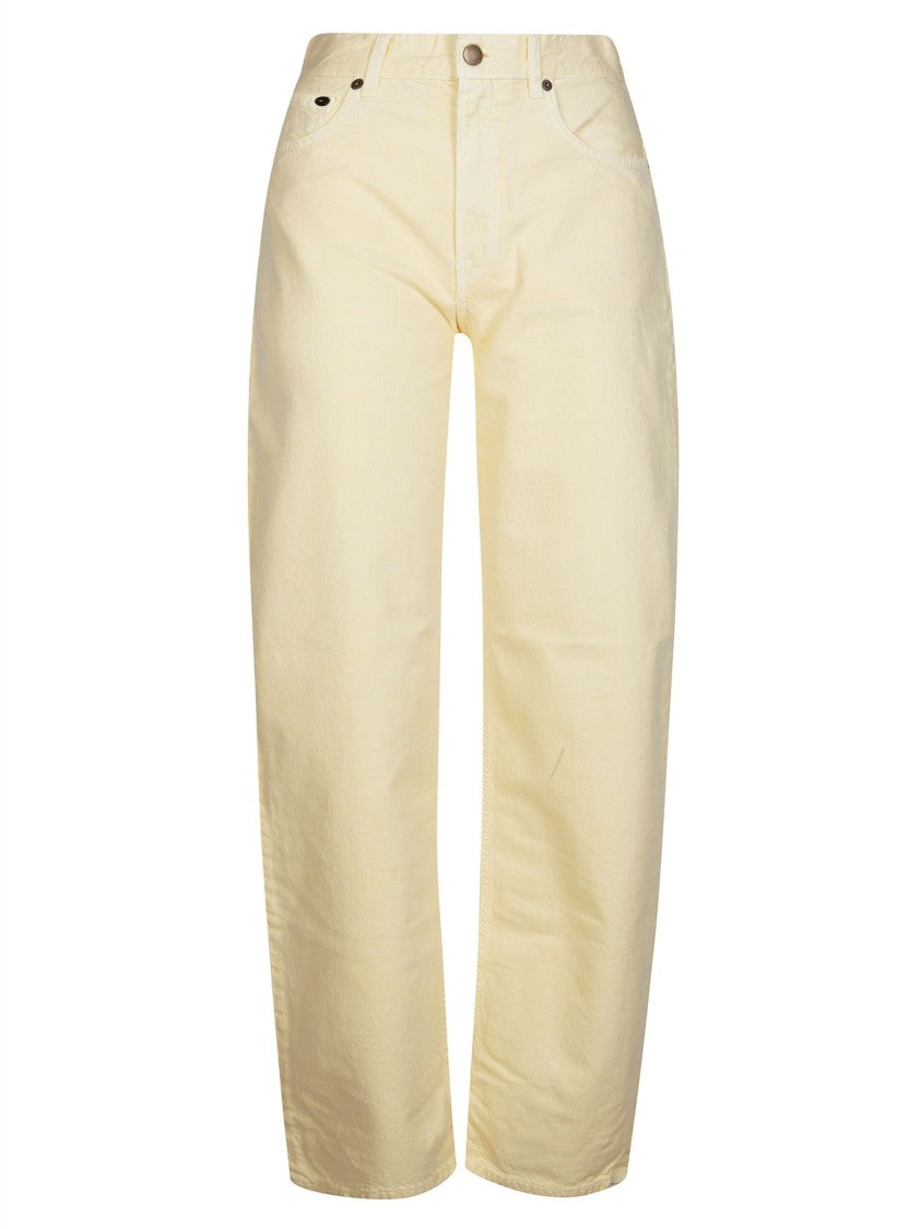 Haikure Ivory Relaxed High Waist Jeans