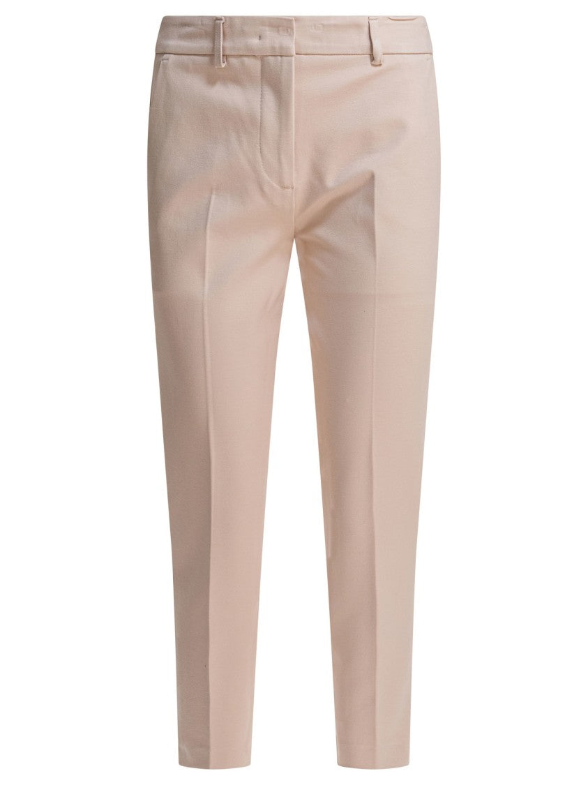 Semper Mid-Rise Viscose Pants With Tailored Back Pleats
