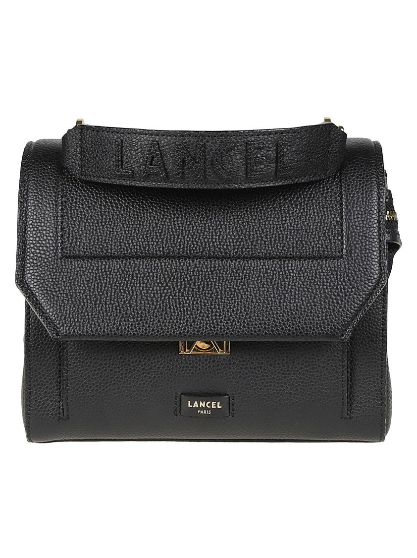Lancel Ninon Medium Flap Cow Leather Shoulder Bag
