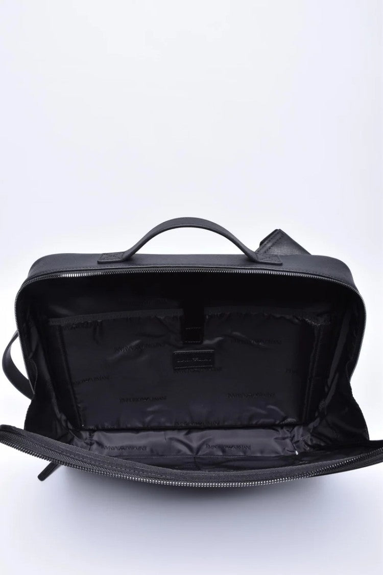 Emporio Armani Polyurethane Backpack - Black