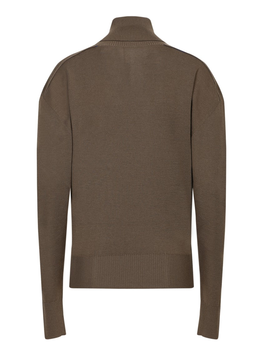 Burberry Green Turtleneck Sweaters