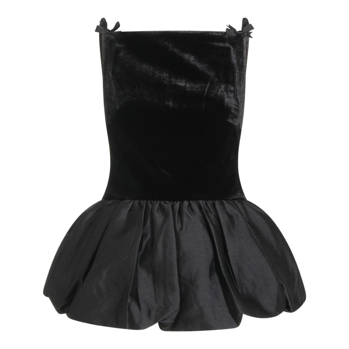 Self-Portrait Fitted Velvet Petal Peplum Tops