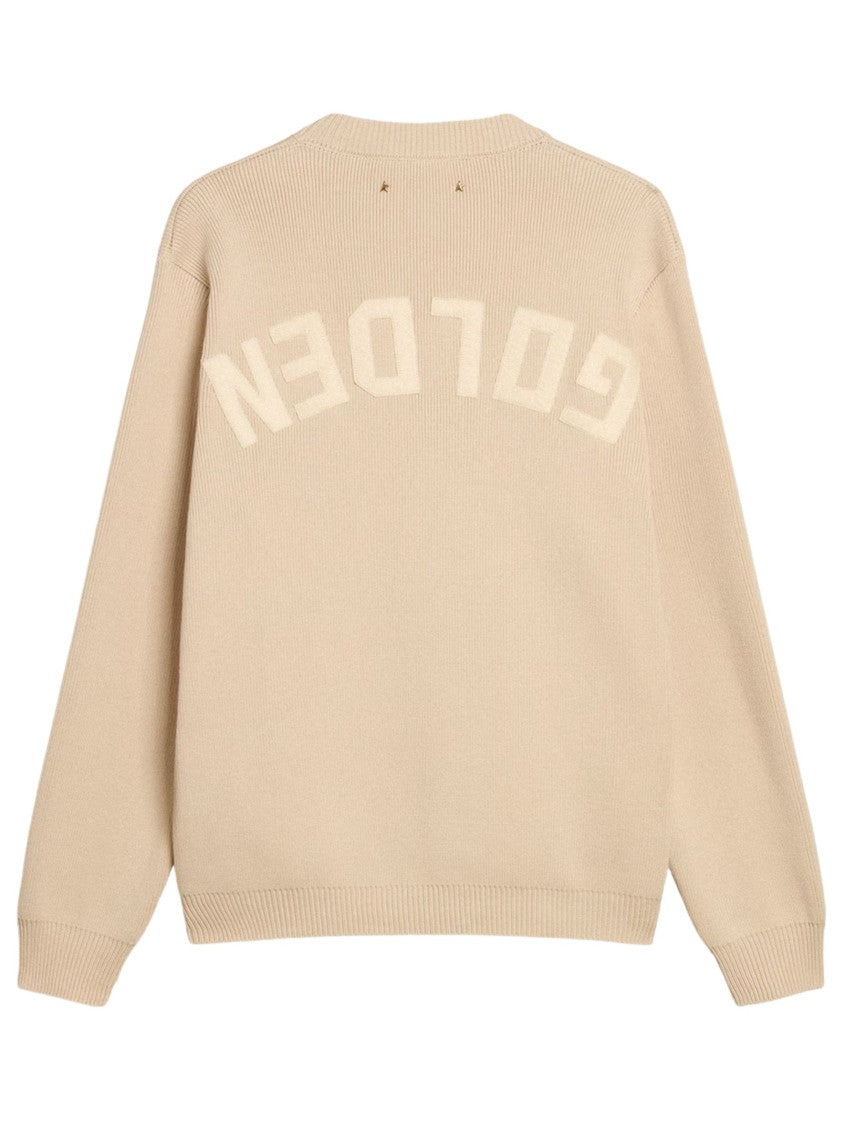 Golden Goose Beige Knit Crew Neck Sweater