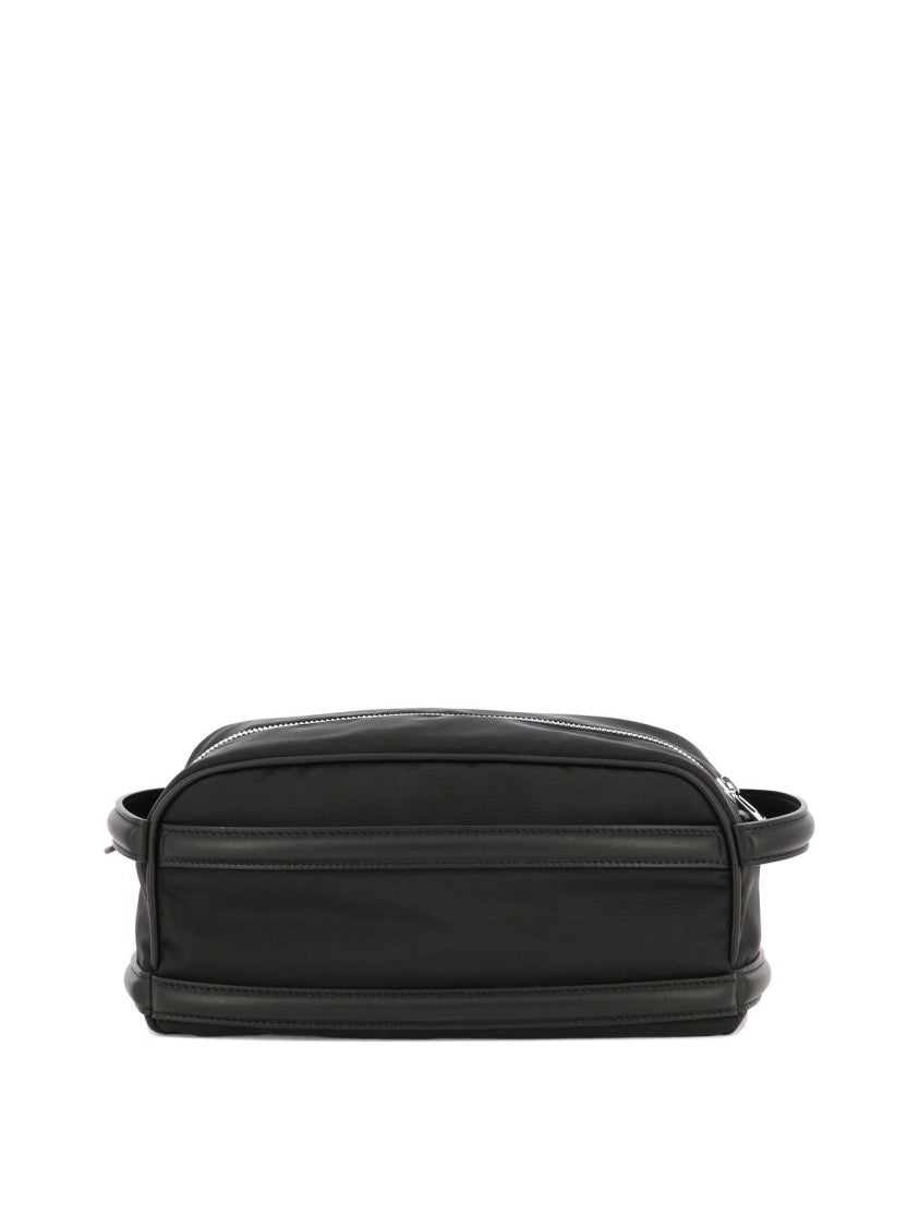Alexander Mcqueen Rectangular Pouch With Leather Strap Details