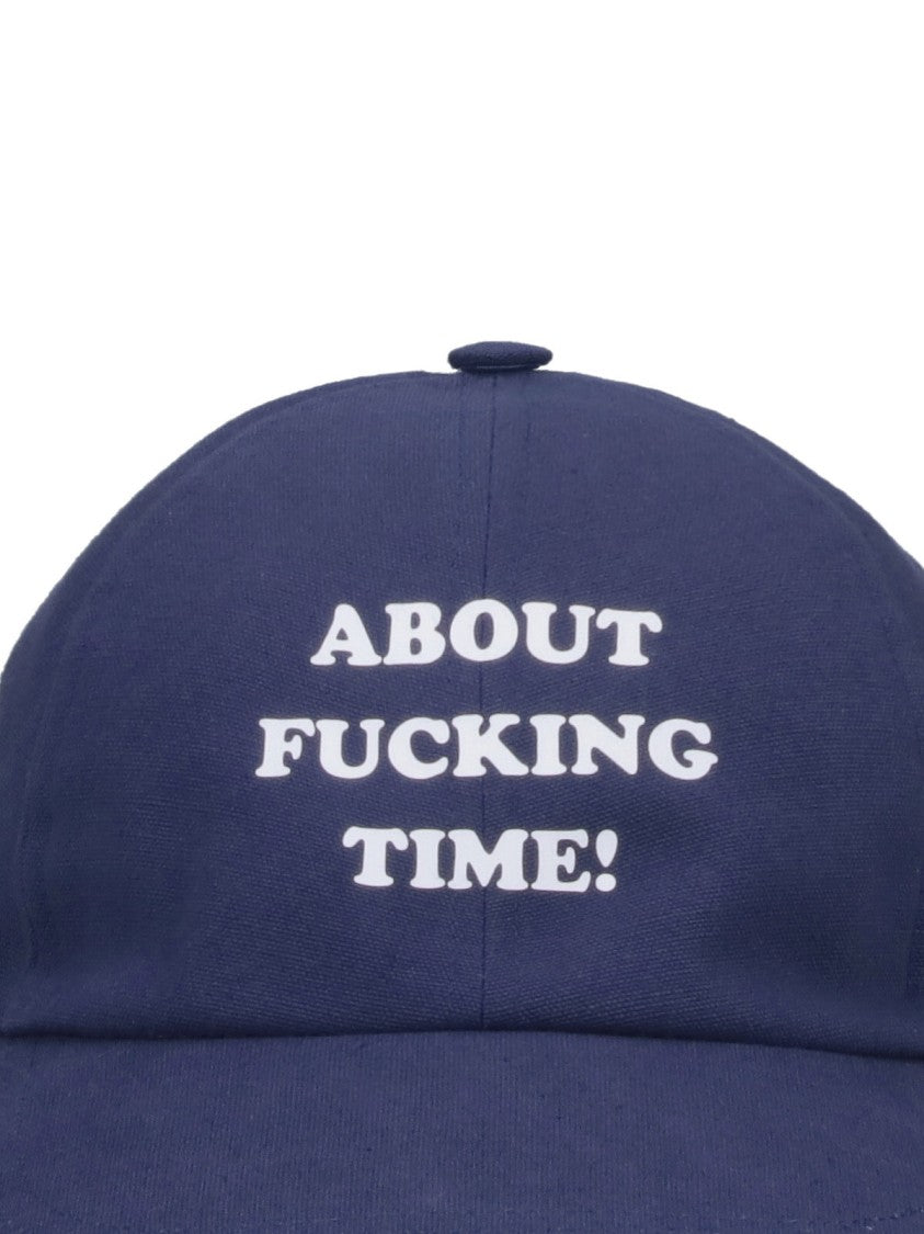 Stella Mccartney About F*****G Time!' Baseball Cap – Navy