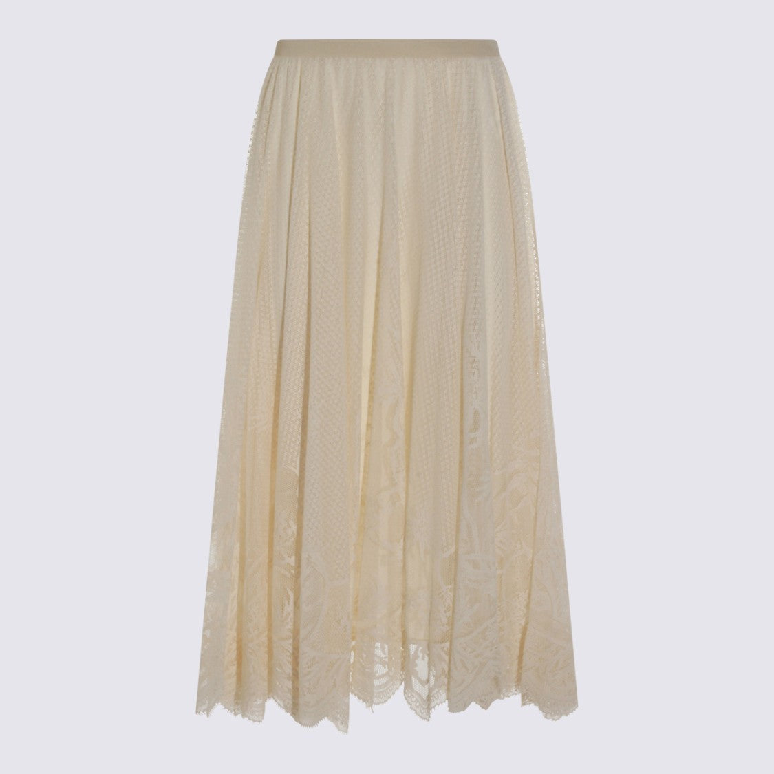Fabiana Filippi Maxi Skirt With Lace Overlay