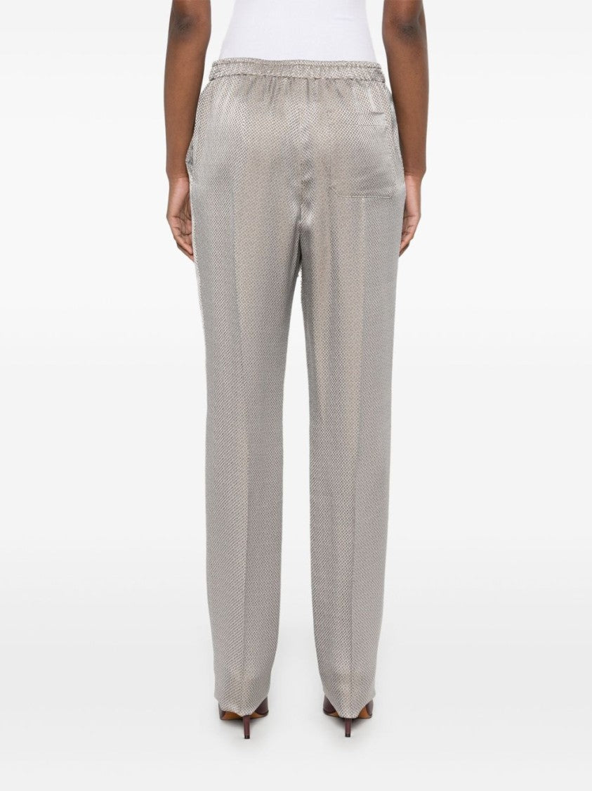 Giorgio Armani Textured Trousers With Elasticated Waistband