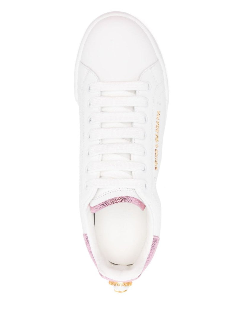 Dolce & Gabbana Calfskin Nappa Portofino Sneakers