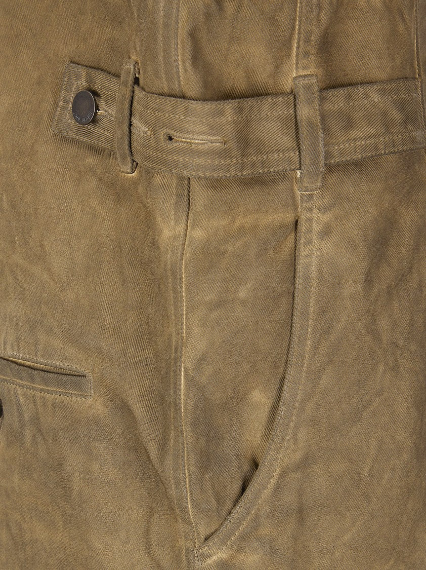 Uma Wang Blue Panda Cotton Salopette