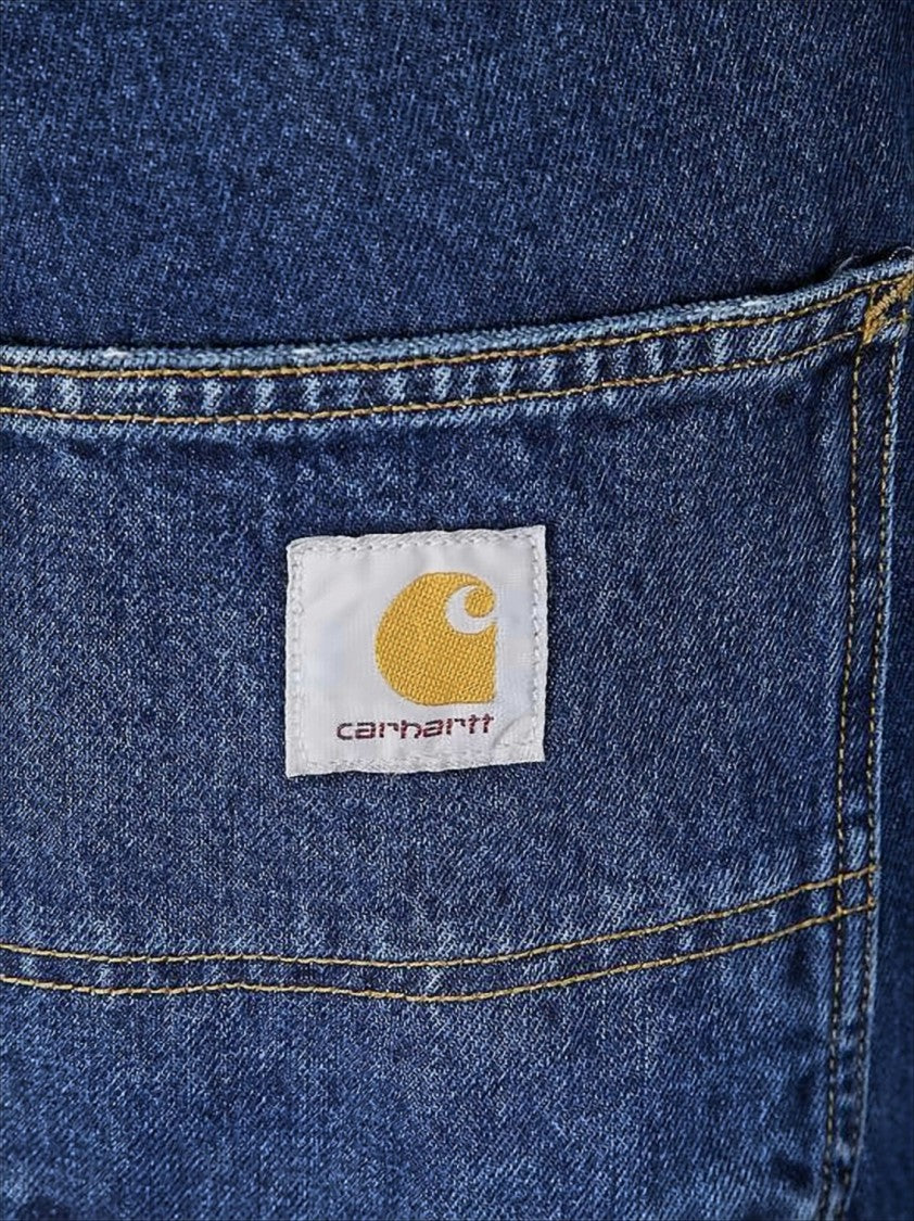Carhartt Wip Straight-Leg Denim Pants With Contrast Stitching