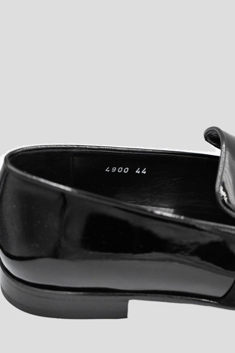 Philippe Lang Glossy Leather Moccasins In Black