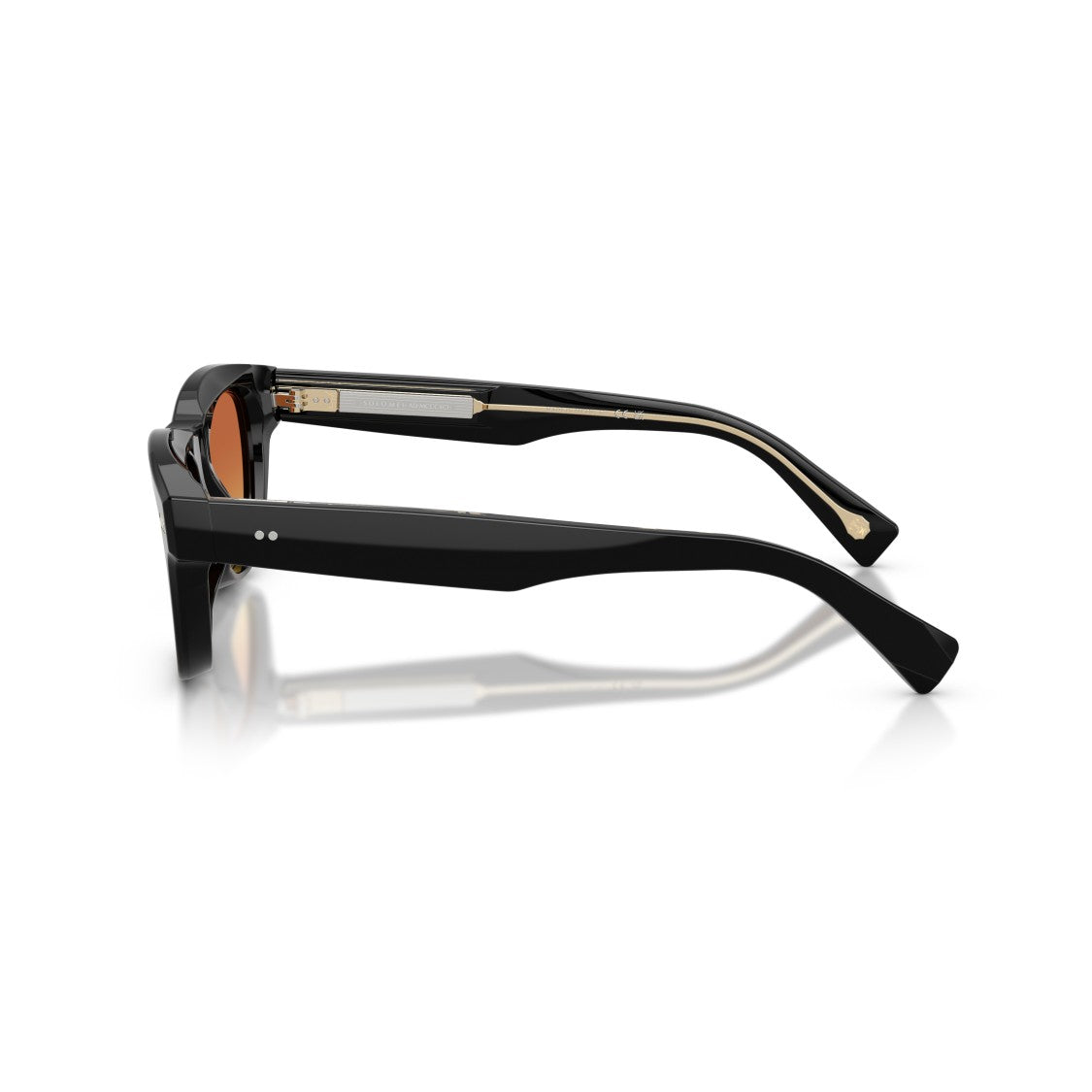 Brunello Cucinelli 0Bc3016 Bold Rectangular Acetate Sunglasses With Metallic Accents