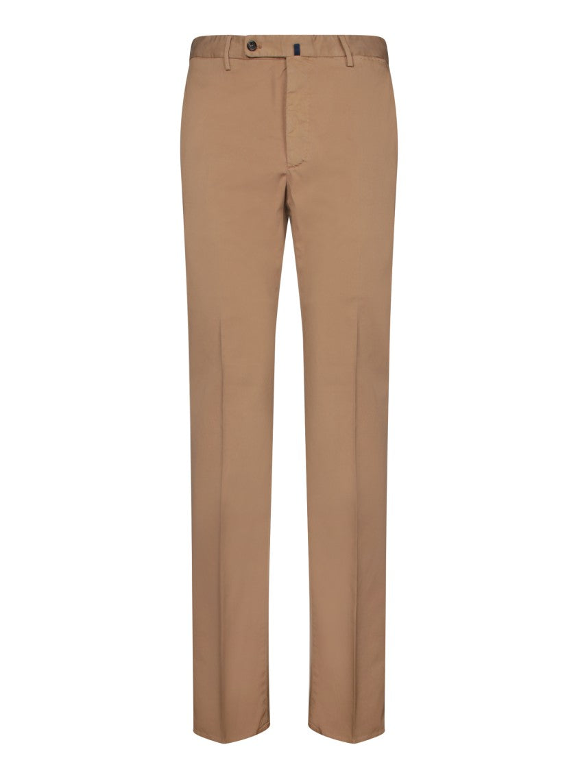 Incotex Tailored Beige Trousers With Smooth Finish