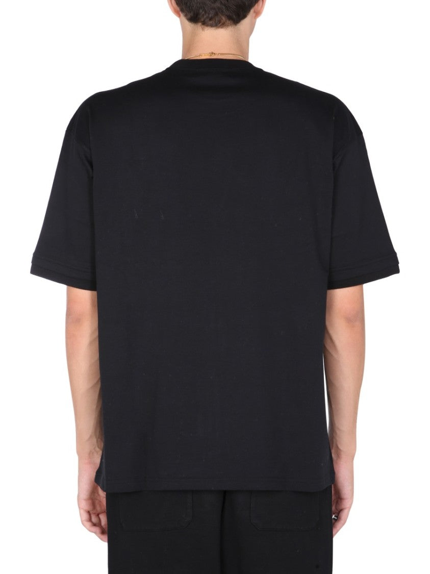 Ambush Crew Neck T-Shirt With Iconic Chain Embroidery