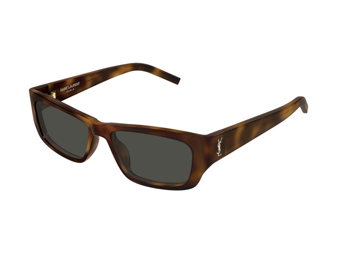 Saint Laurent Sl M182 Jazz Tortoiseshell Oversized Square Sunglasses