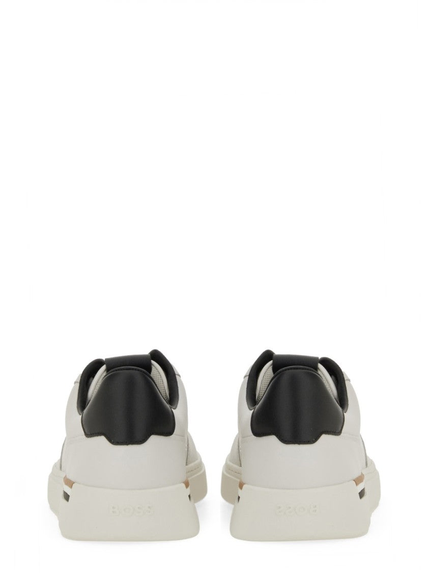 Boss Leather Low-Top Sneaker