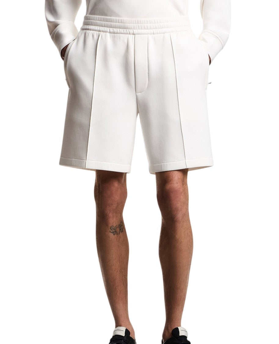 Emporio Armani Double Knit Elasticized Waist Bermuda Shorts