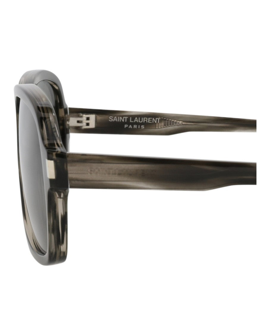 Saint Laurent Aviator-Frame Recycled Acetate Sunglasses