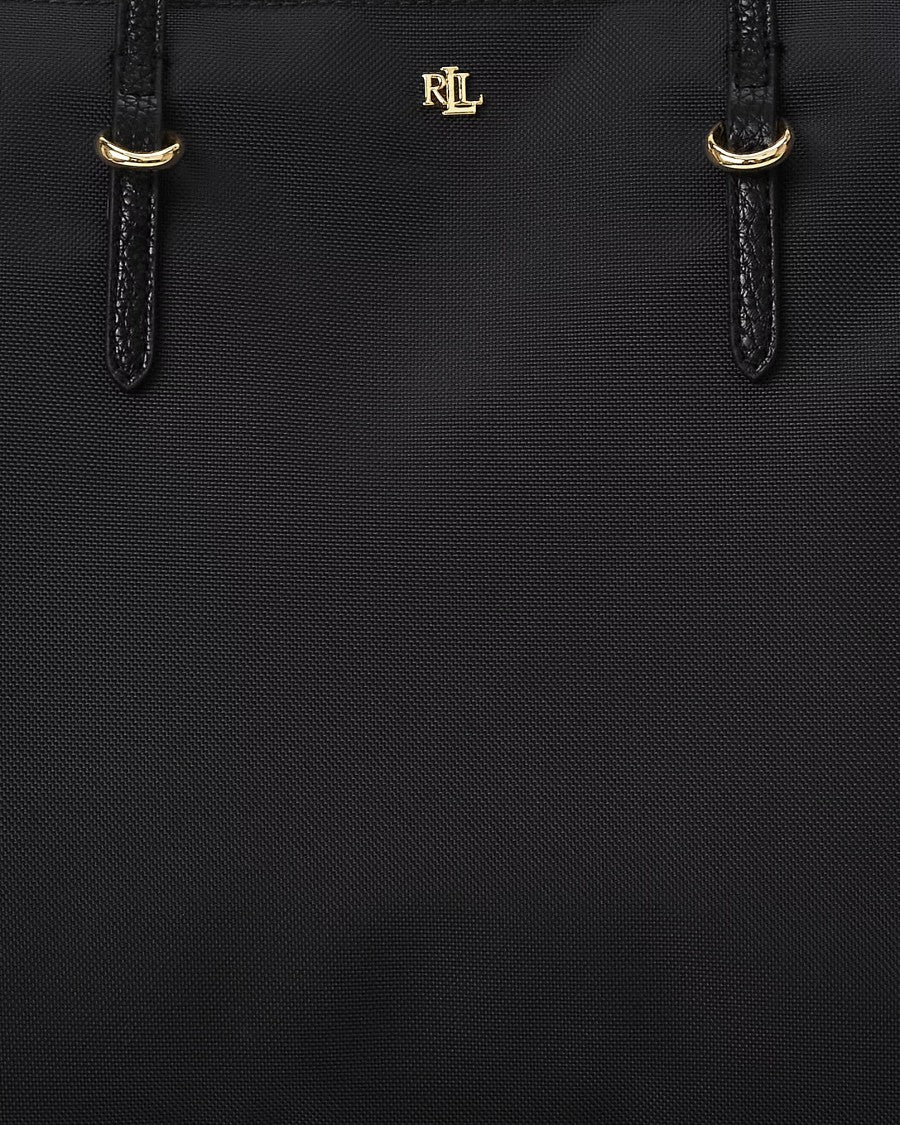 Lauren Ralph Lauren Keaton 26 Tote Bag In Black Recycled Nylon