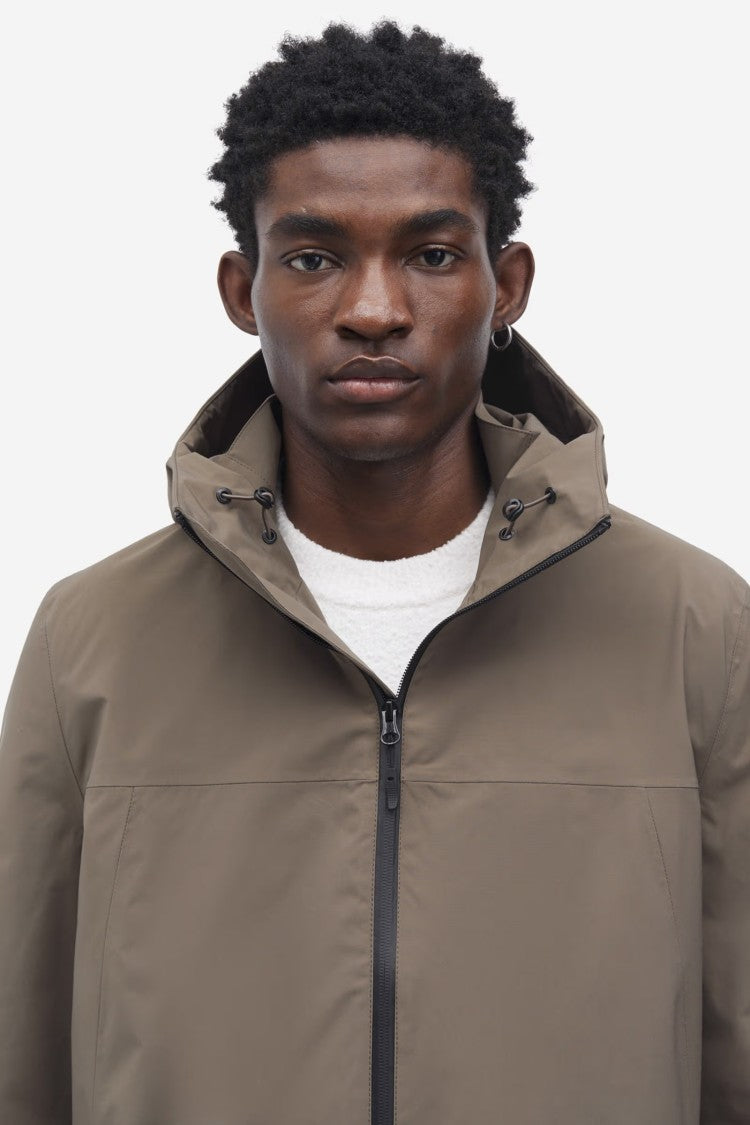 Samsoe Samsoe Khaki Raincoat With Functional Design