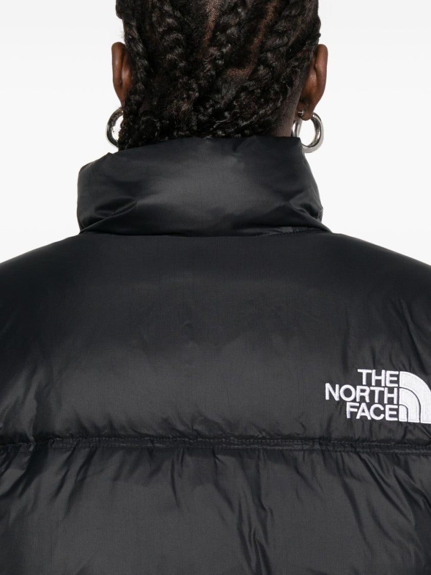 The North Face Cropped High Collar Quilted Down Jacket
