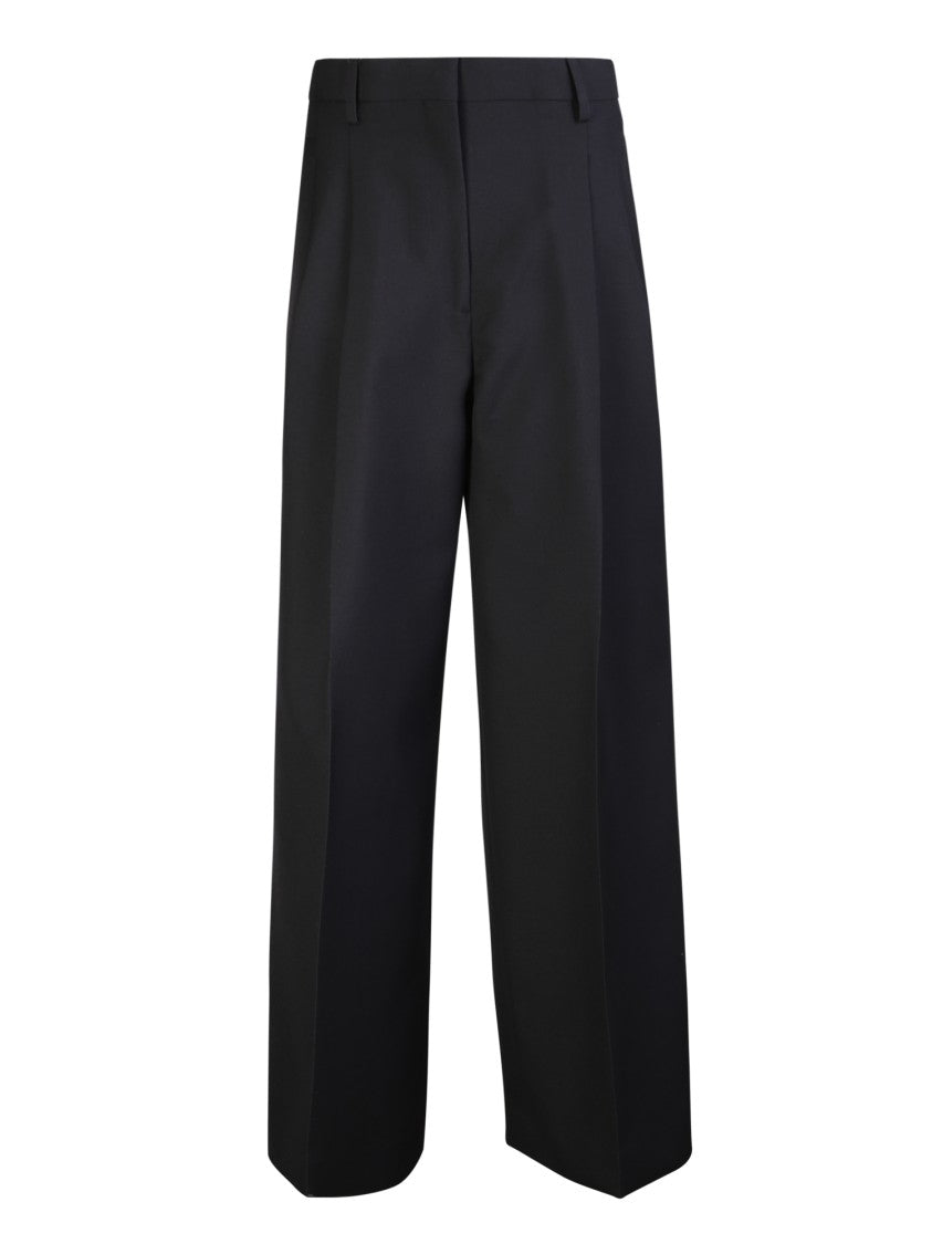Burberry Black Wide Leg Trousers