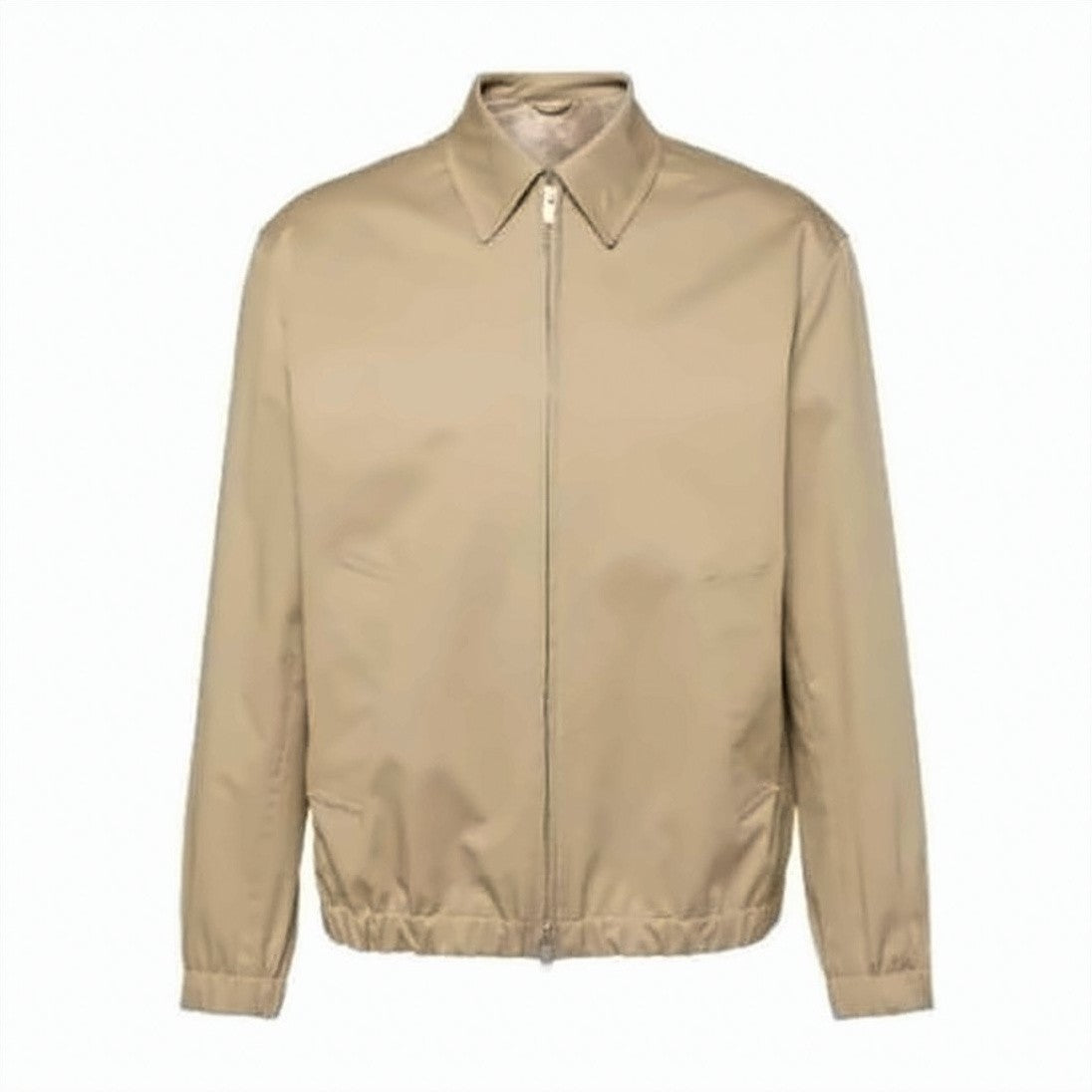 Lardini Minimalist Bomber Jacket With Front Zipper Closure