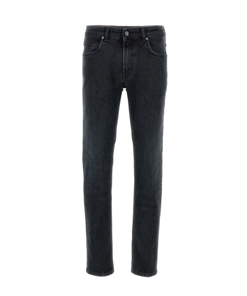 Fay Slim Fit Black Denim Jeans