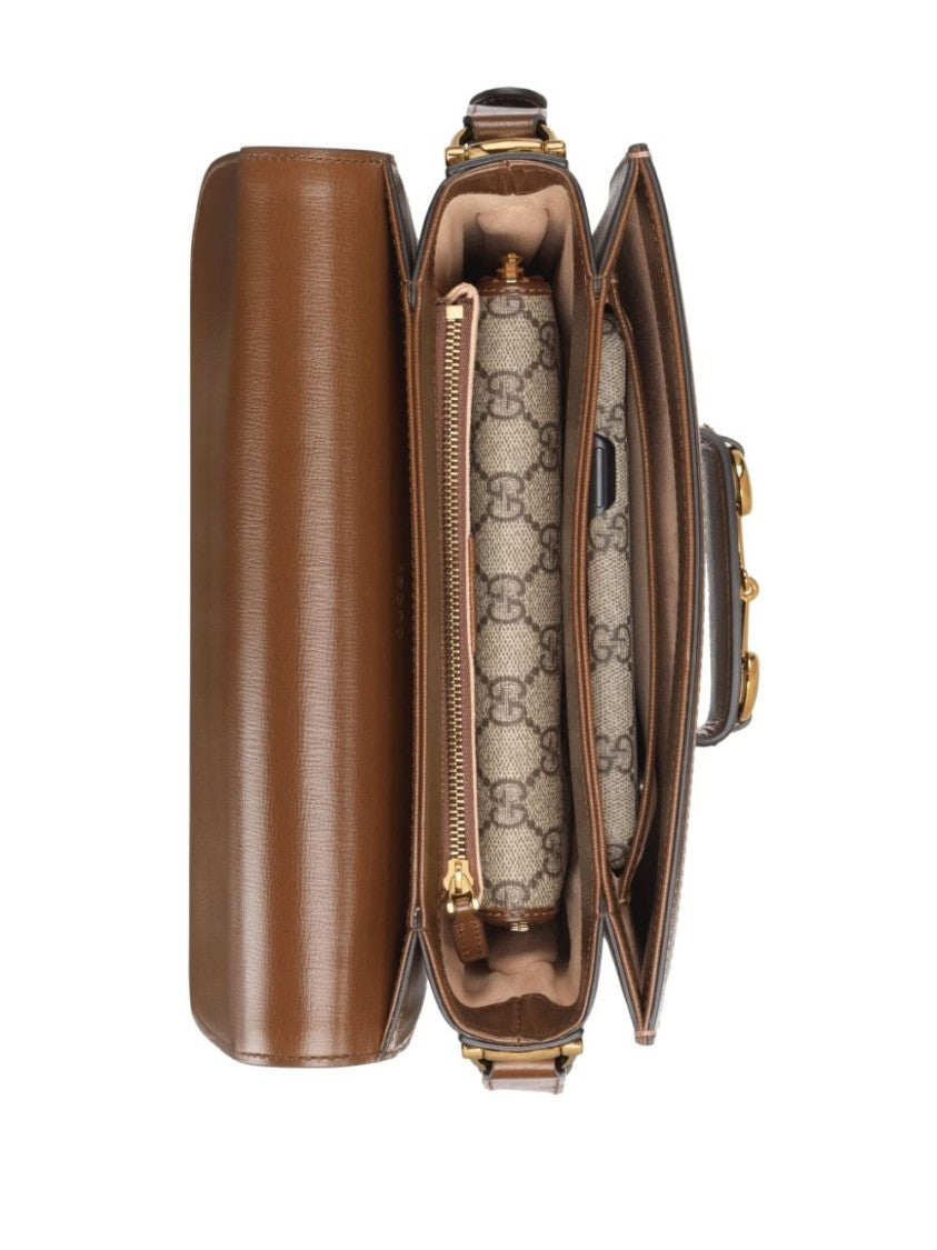 Gucci Horsebit Gg Supreme Shoulder Bag