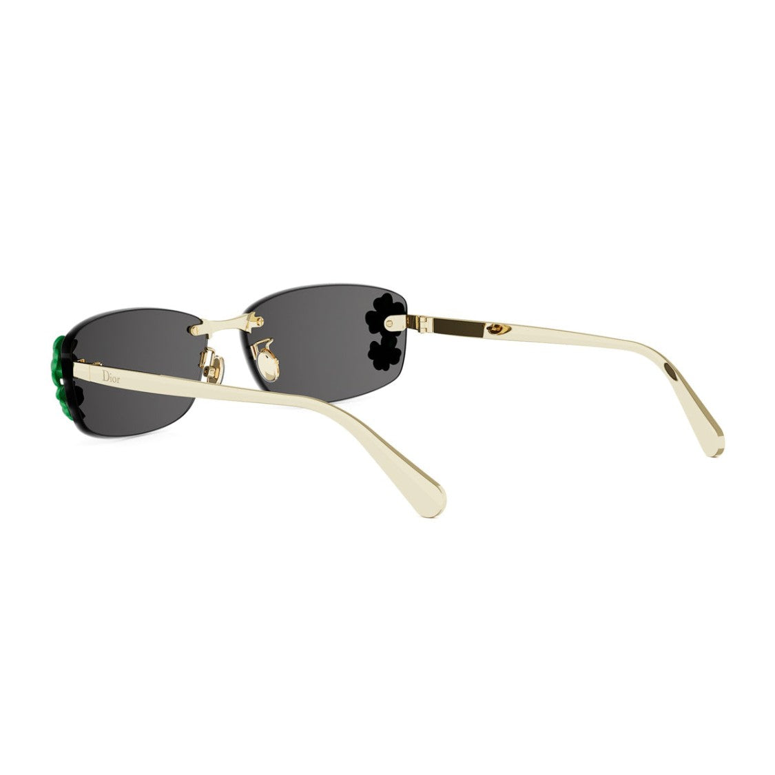 Dior Diorclover S1i Sunglasses Rectangular Rimless Metal - Gold
