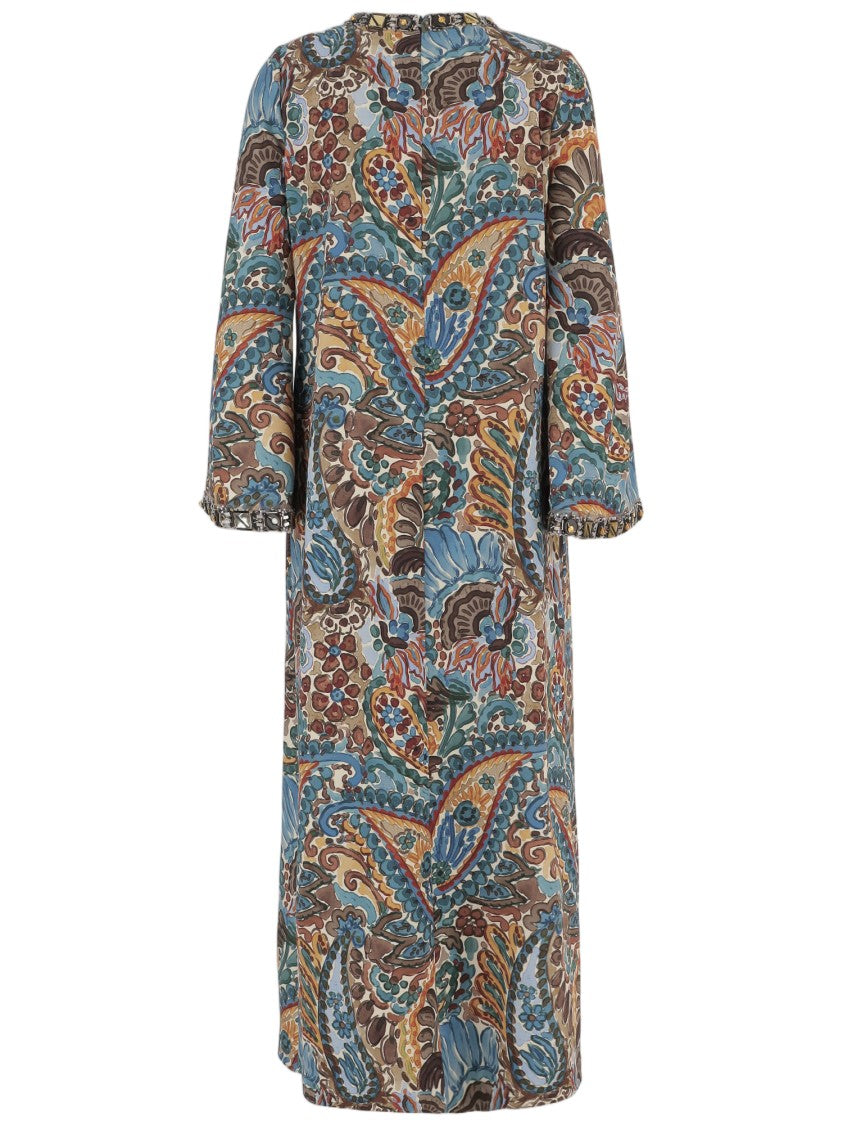 Philippa 1970 Remi Dress With Damask Floral Print