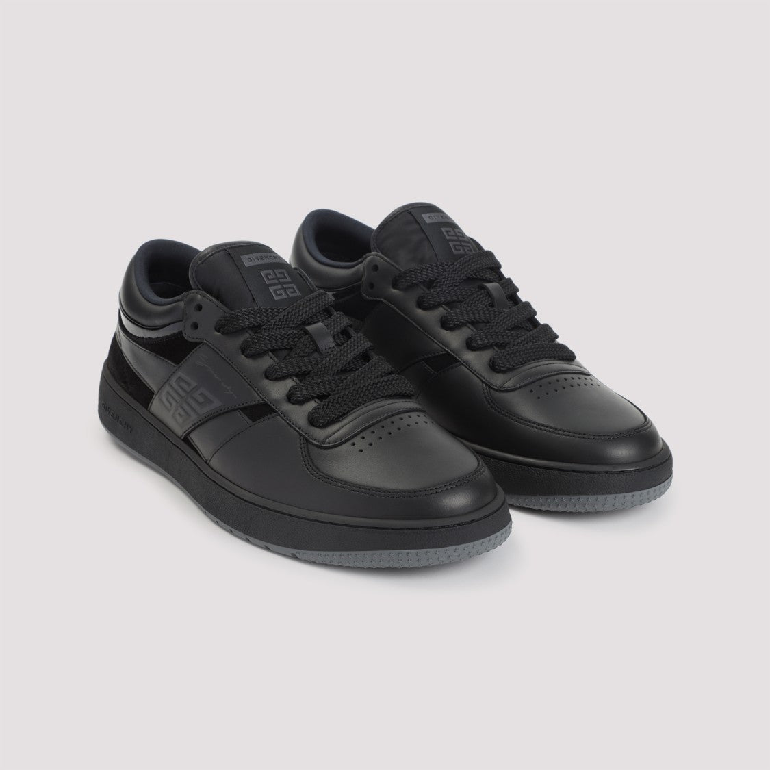 Givenchy Black Calf Leather G Move Low Sneakers