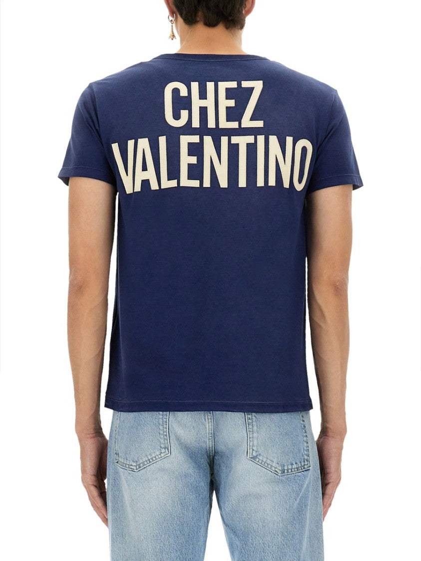 Valentino Cotton T-Shirt With Bold Graphic Print