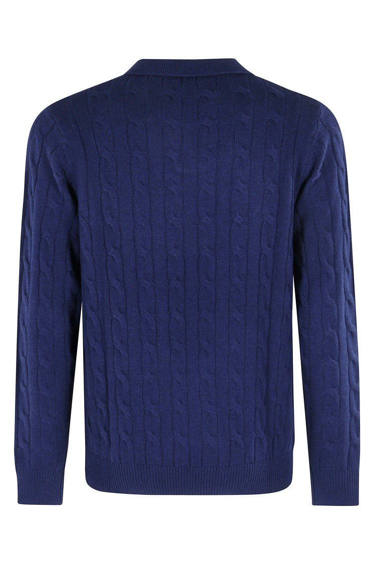 Mc2 Saint Barth Wool Polo Sweater