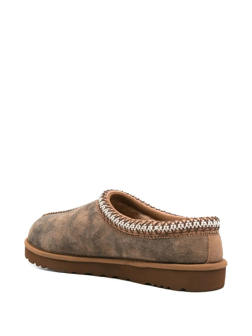 Ugg Brown M Tasman Baxter Suede-Like Slippers