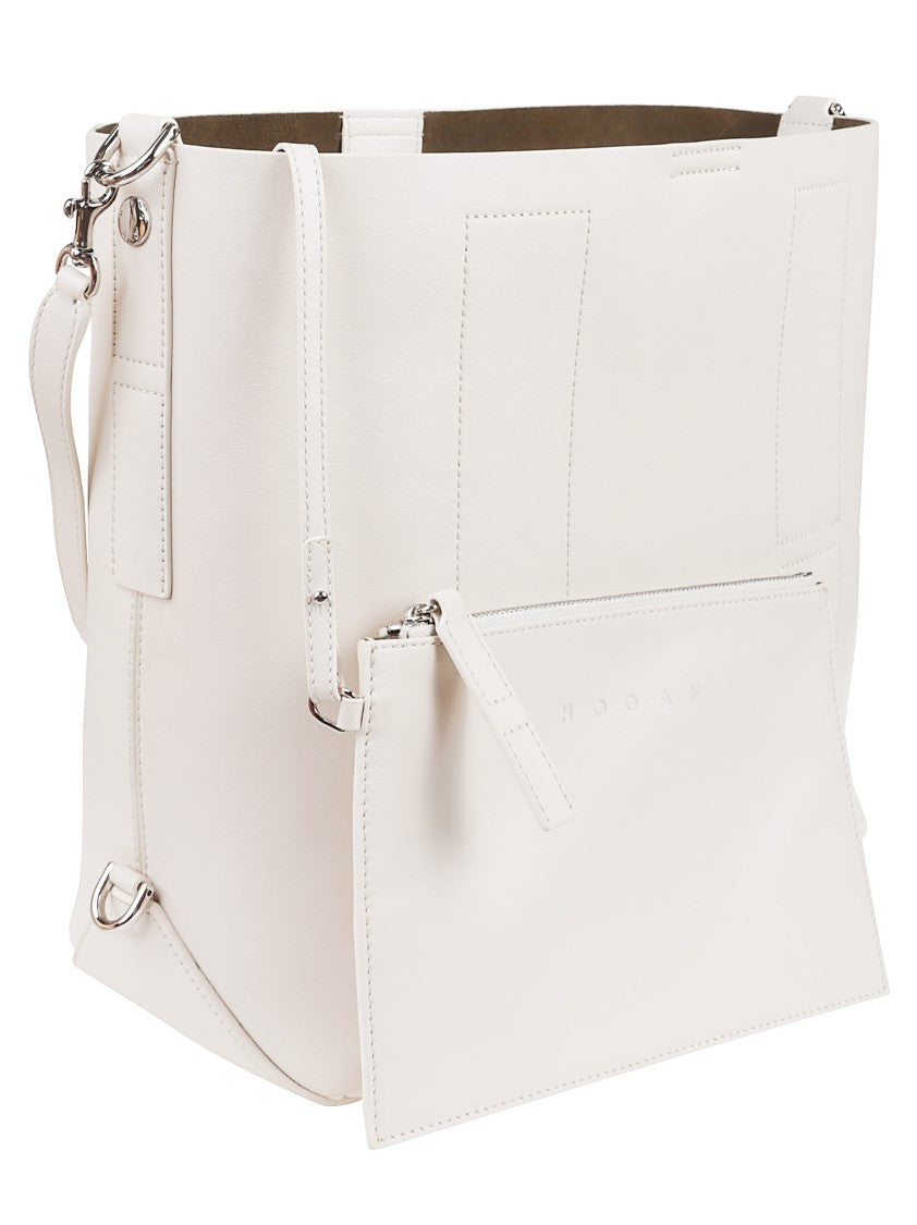 Hogan Medium H01r Smooth Leather Hobo Bag