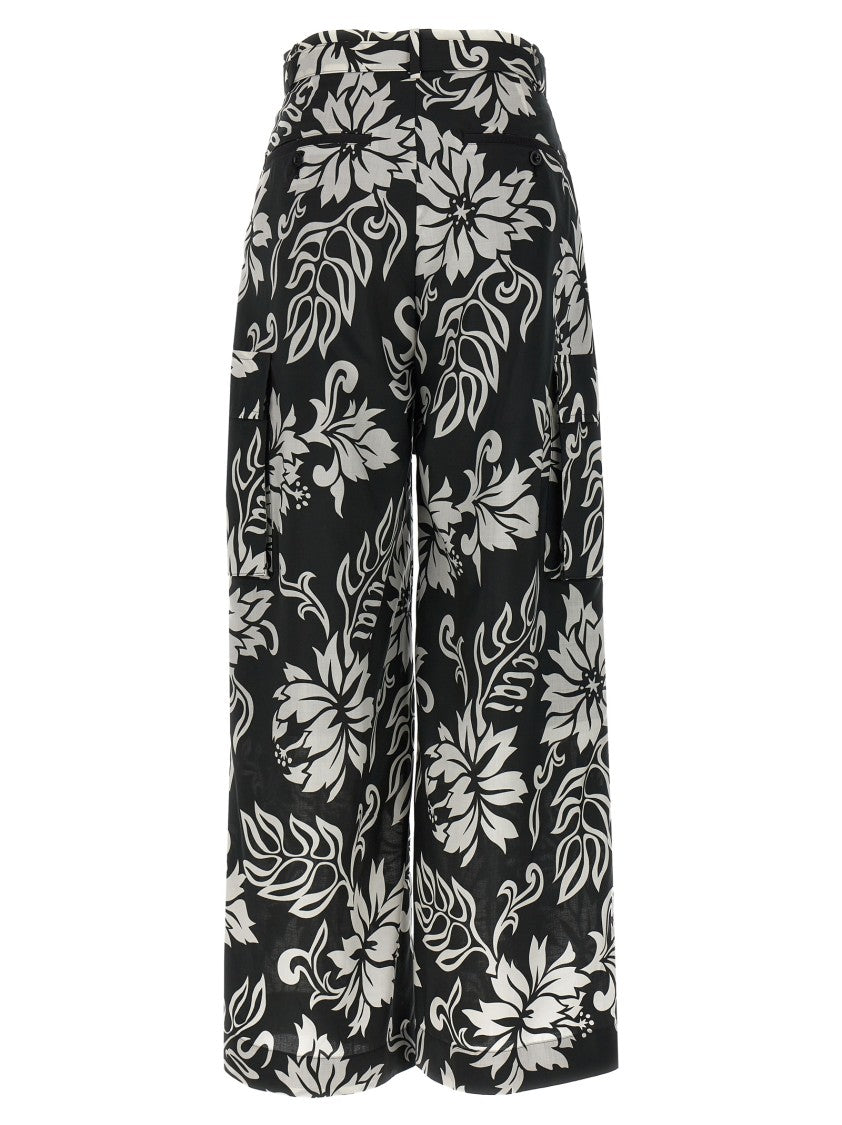 Sacai Floral Print Trousers
