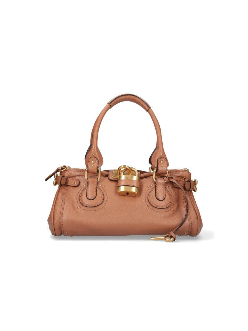 Chloé Brown Paddington Structured Leather Bag