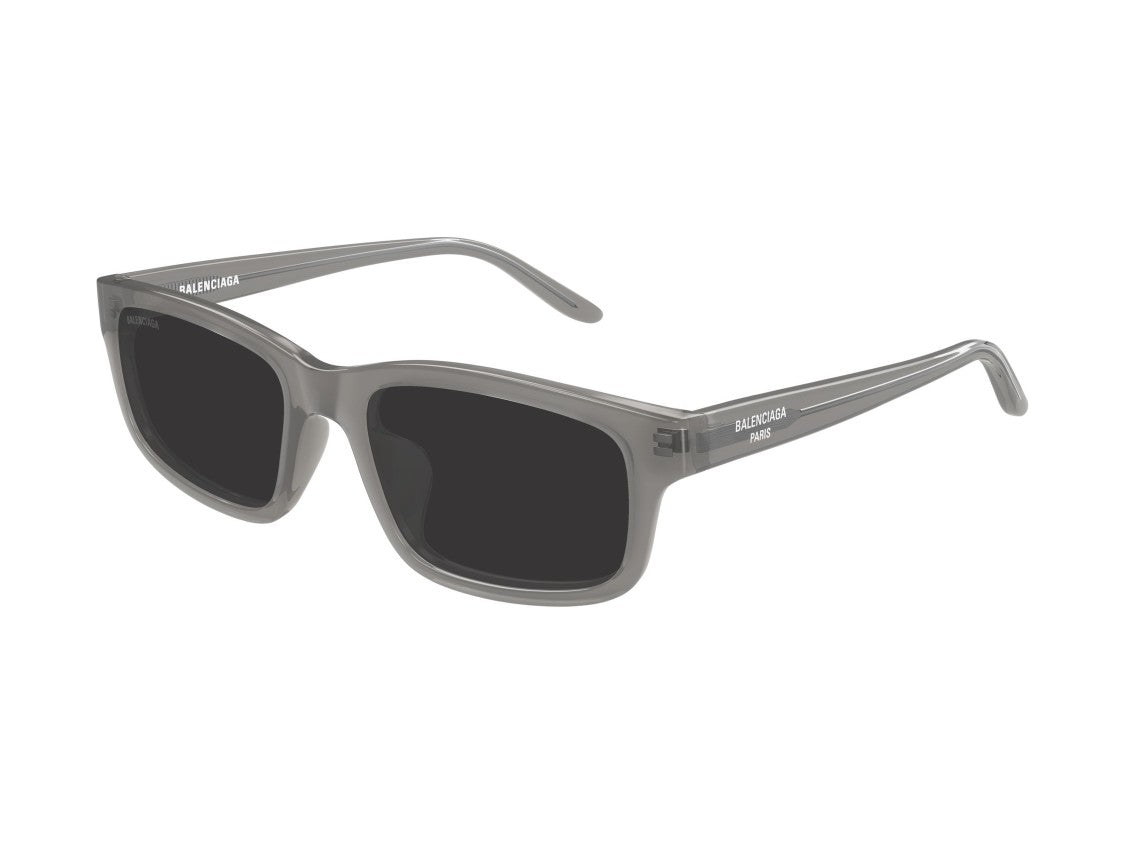 Balenciaga Bb0528sk Grey Translucent Acetate Square Frame Sunglasses