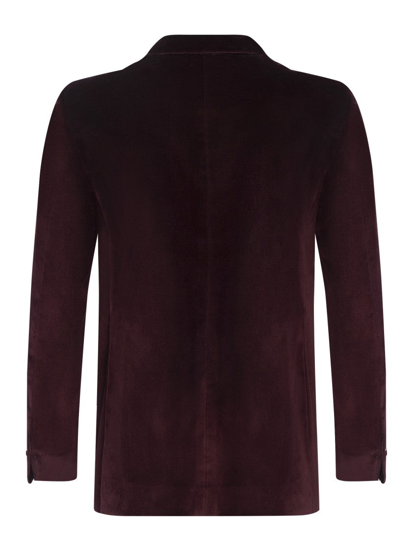 Franzese Collection Single-Breasted Velvet Jacket