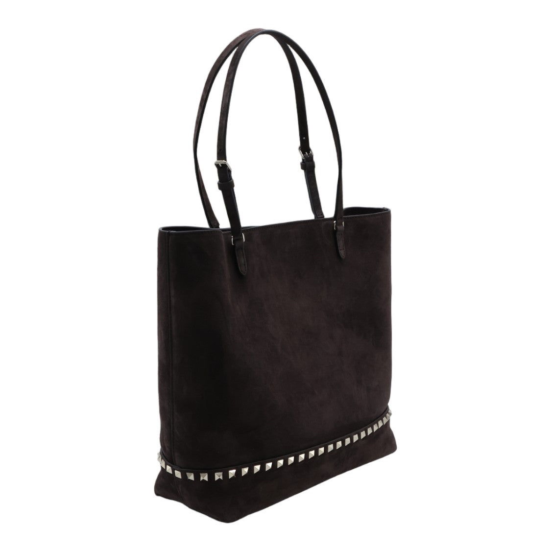 Valentino Garavani Sleek Black Suede Tote Bag