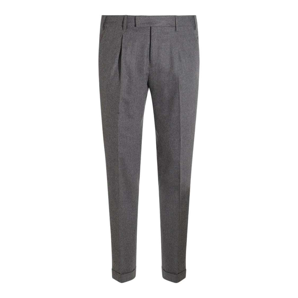Pt Torino Tailored Grey Trousers With Front Pleats